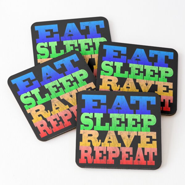 Item preview, EAT SLEEP RAVE REPEAT! designed and sold by titanosdesign.