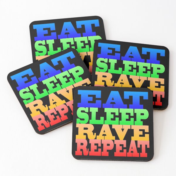 Item preview, EAT SLEEP RAVE REPEAT! designed and sold by titanosdesign.