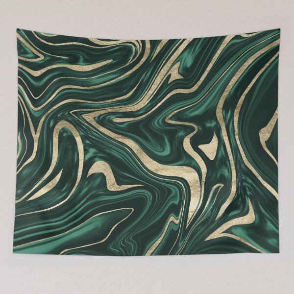 Item preview, Emerald Green Black Gold Marble #1 #decor #art designed and sold by Anita's & Bella's Art.