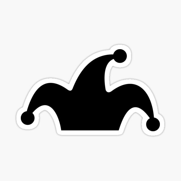 Phoole Jester Hat Logo by Tiffany Sticker