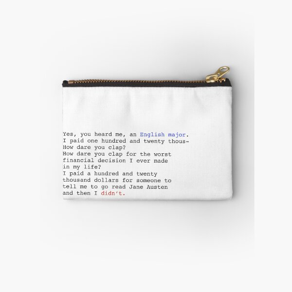 Item preview, Yes, you heard me, an English major designed and sold by Grace Ashworth.