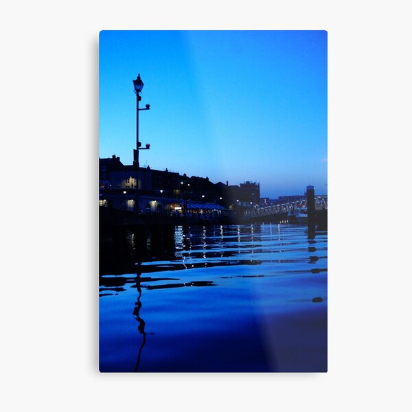 Plymouth Barbican Nightfall Metal Print