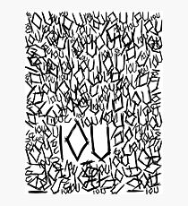 IOU Photographic Print