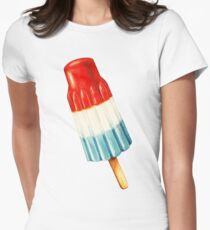Bomb Pop Pattern Women's Fitted T-Shirt