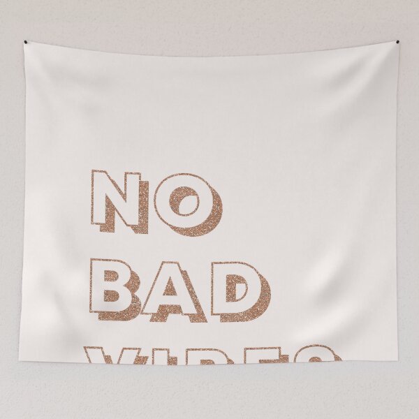 Item preview, No Bad Vibes Gold Glitter designed and sold by SoNifty.