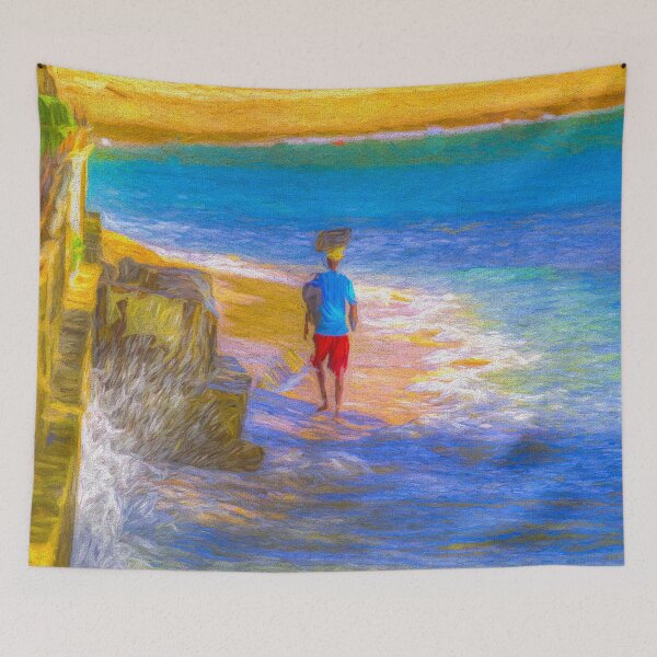 Item preview, Barbadian Beach Vendor Art designed and sold by Londonimages.