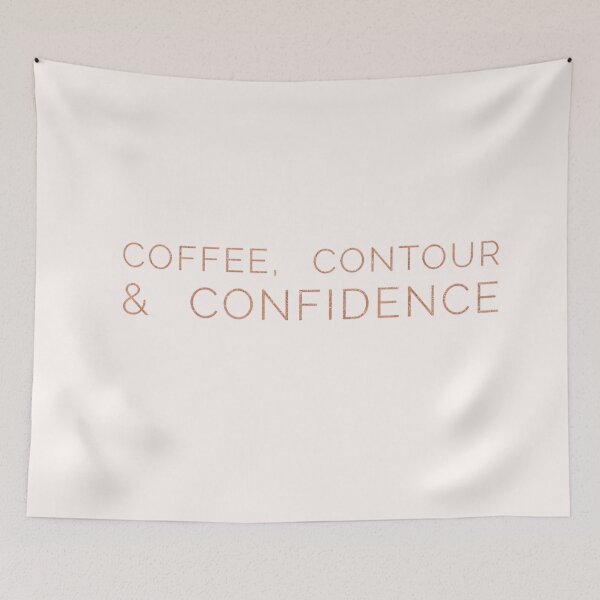 Item preview, Coffee, Contour & Confidence Gold Glitter designed and sold by SoNifty.