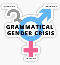 Pegatina Grammatical Gender Issues