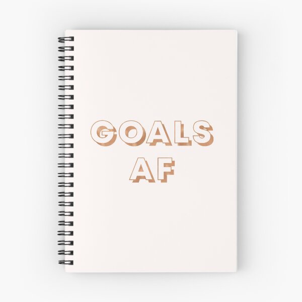 Item preview, GOALS AF Metallic Copper Gold designed and sold by SoNifty.