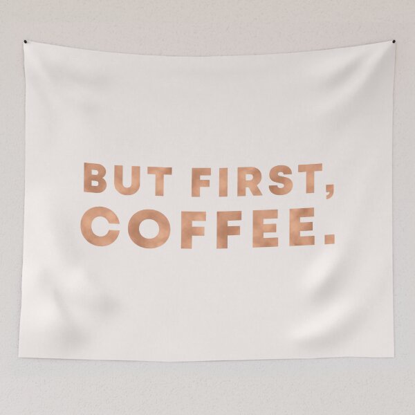 Item preview, But First, Coffee Metallic Gold designed and sold by SoNifty.