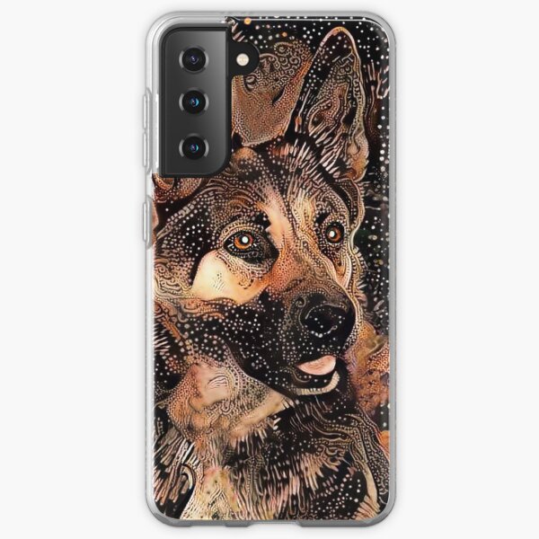 Abstract German Shepherd Dog Samsung Galaxy Soft Case