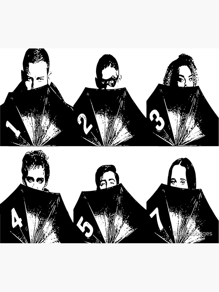 "Umbrella Academy Line up" Sticker for Sale by littlecabbages Redbubble