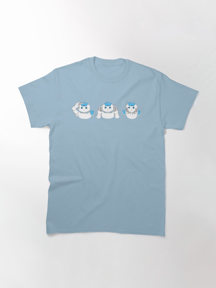 Alternate view of Robots See Hear Speak no Evil Classic T-Shirt