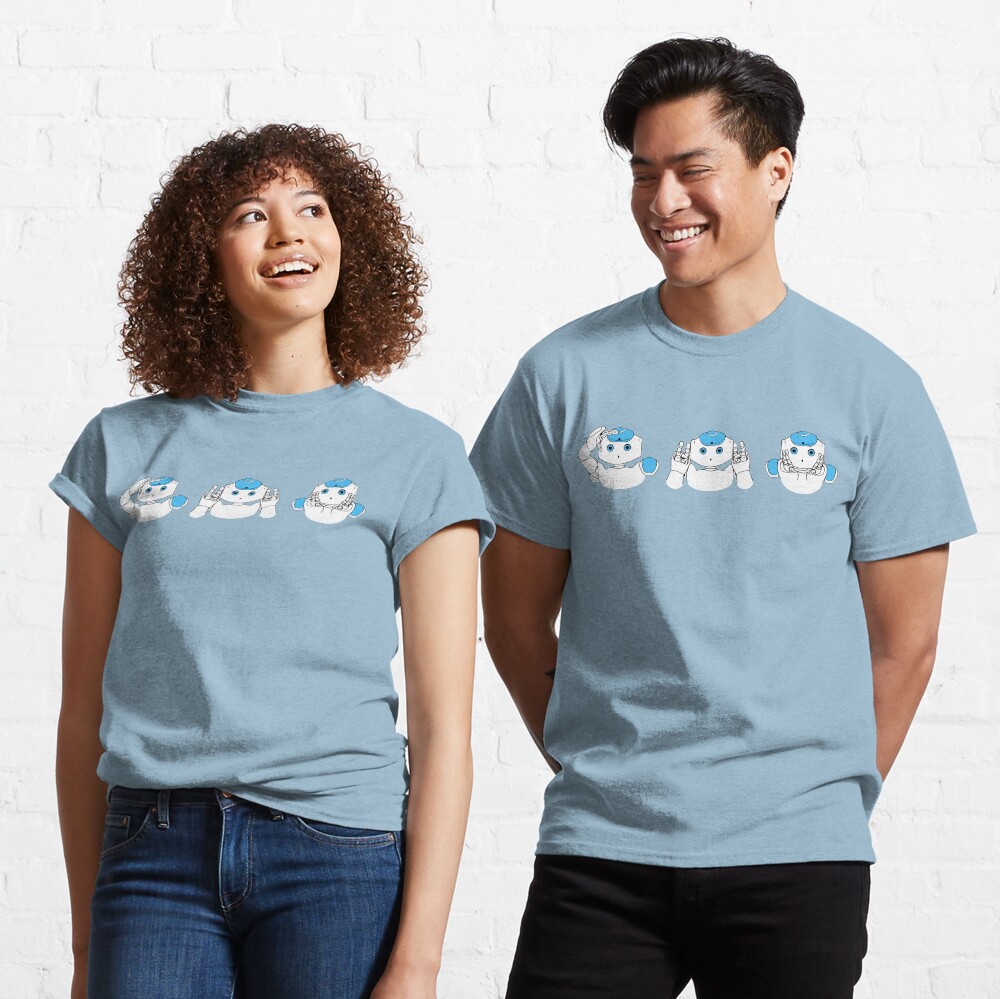 Robots See Hear Speak no Evil Classic T-Shirt