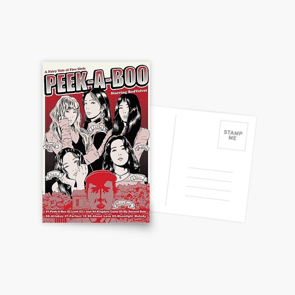 Red velvet peek a boo poster-anime Postcard