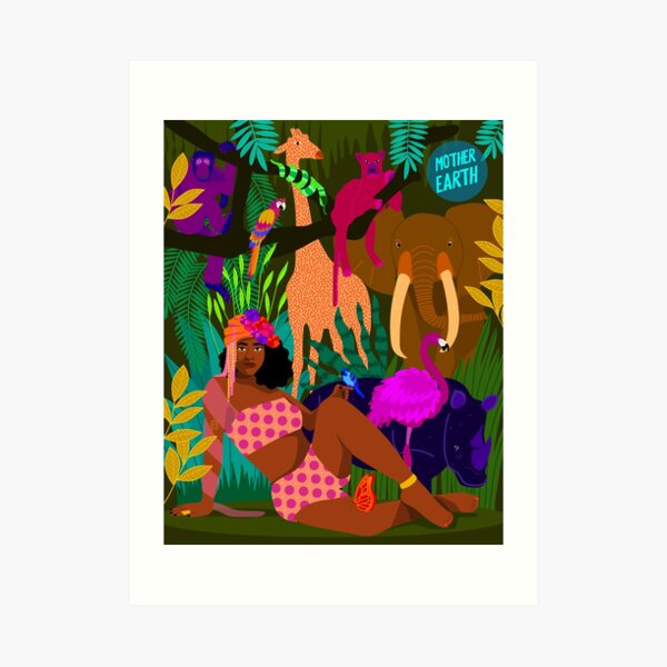 Mother earth Art Print
