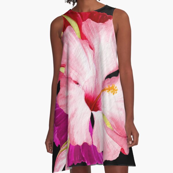 Flower Power – Tropical Style A-Line Dress