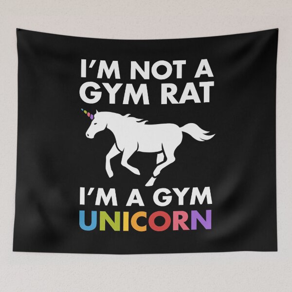 Item preview, Not A Gym Rat Gym Unicorn LGBT Bodybuilder designed and sold by hadicazvysavaca.