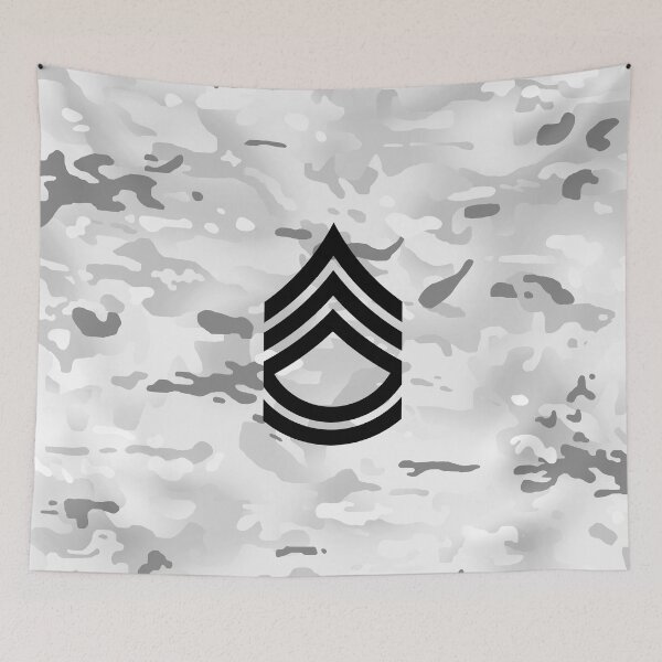 Item preview, Sergeant First Class (Winter Camo) designed and sold by Jared Davies.
