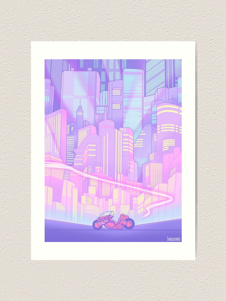 Akira Neo Tokyo Art Print By Surudenise Redbubble