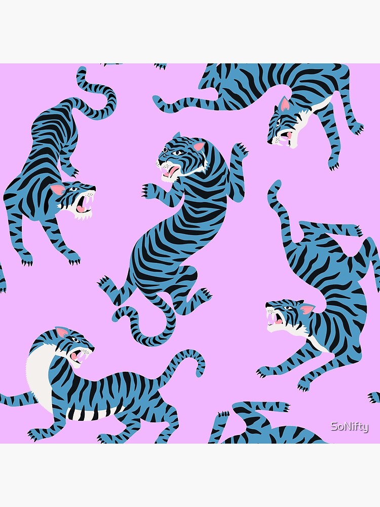 Grrr Tiger Stripes 90s Vibe Hot Pink