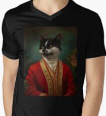 The Hermitage Court Waiter Cat Men's V-Neck T-Shirt