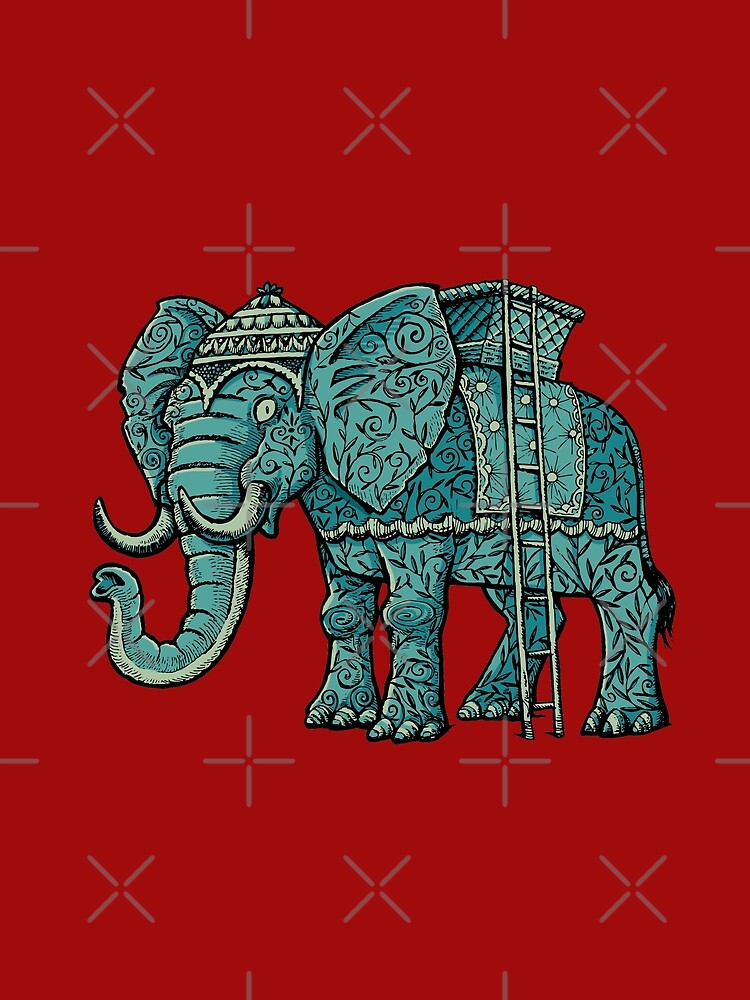 decorated elephant by duxpavlic