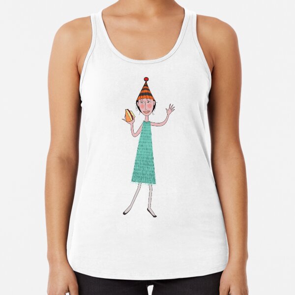 Lydia with her birthday cake Racerback Tank Top