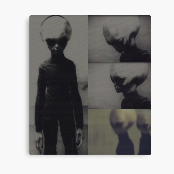 Skinny Bob - real grey alien from Zeta Reticuli Canvas Print