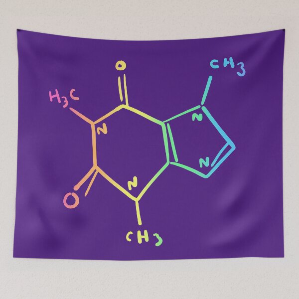 Item preview, Rainbow Caffeine Molecule designed and sold by KelseyLovelle.