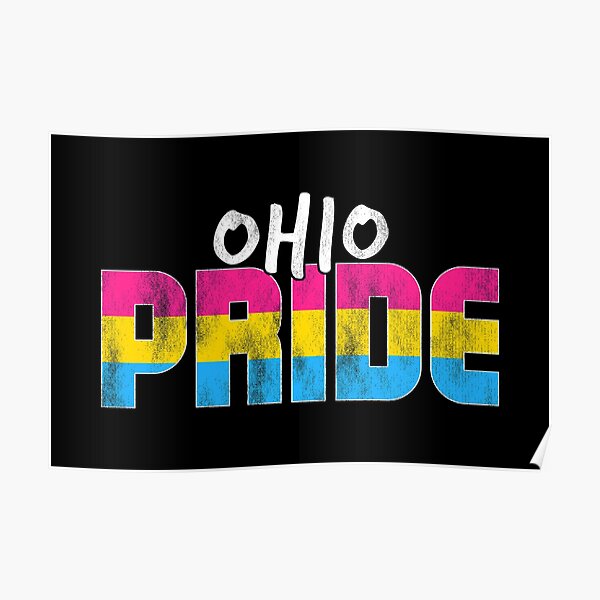 "Ohio Pride Pansexual Flag" Poster for Sale by valador Redbubble