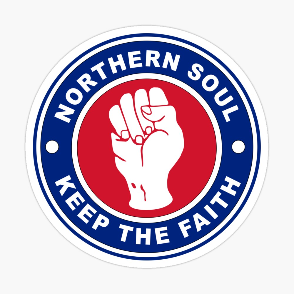 Other Men's Accessories White And Blue Embroidered Patch Northern Soul ...