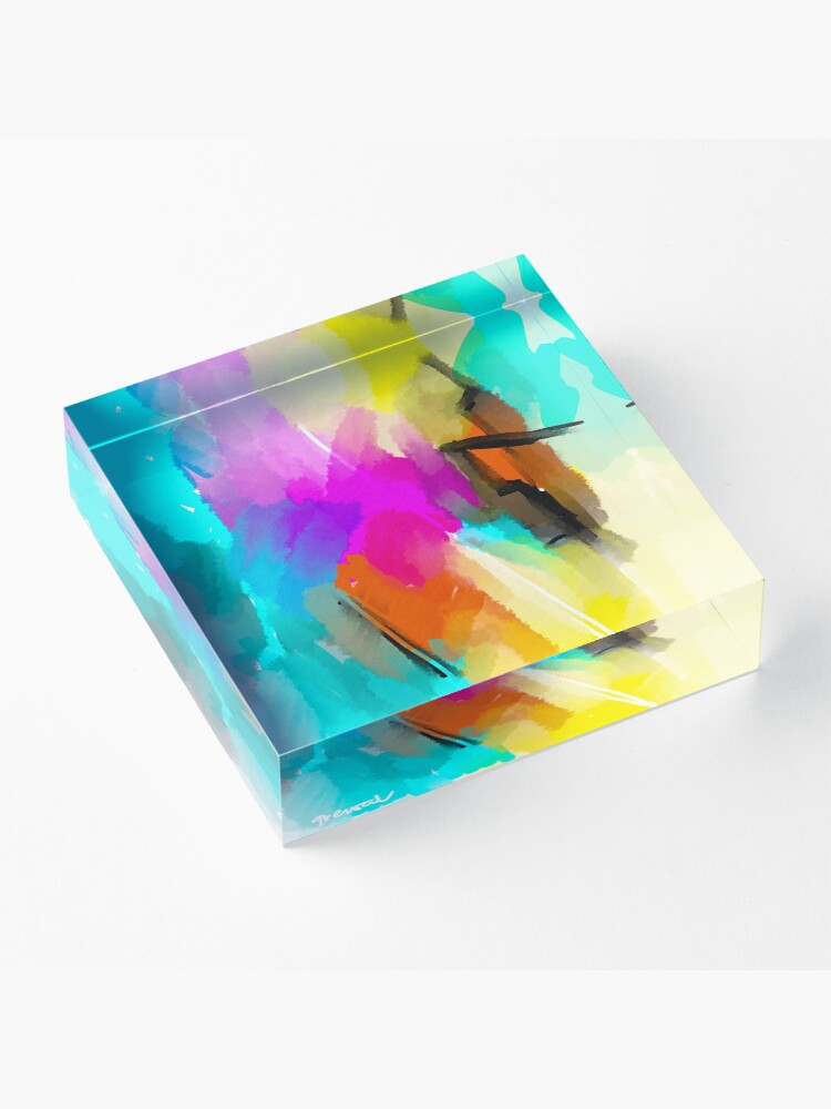 Alternate view of Summer abstract 1 Acrylic Block