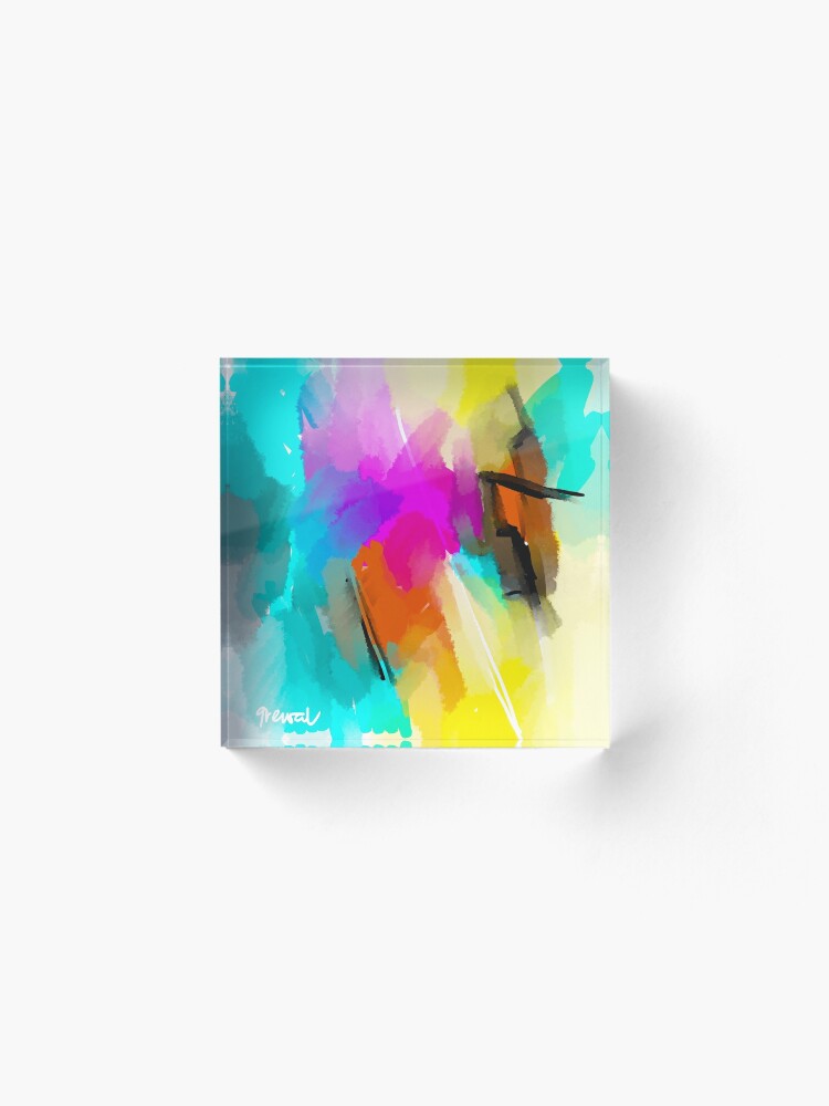 Alternate view of Summer abstract 1 Acrylic Block