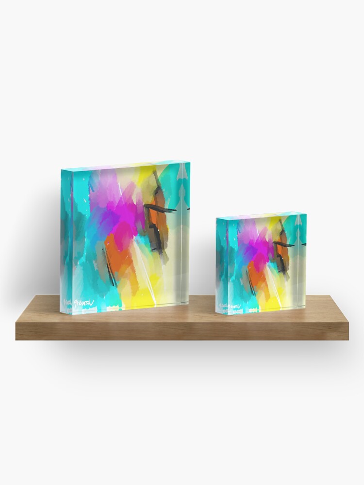Alternate view of Summer abstract 1 Acrylic Block