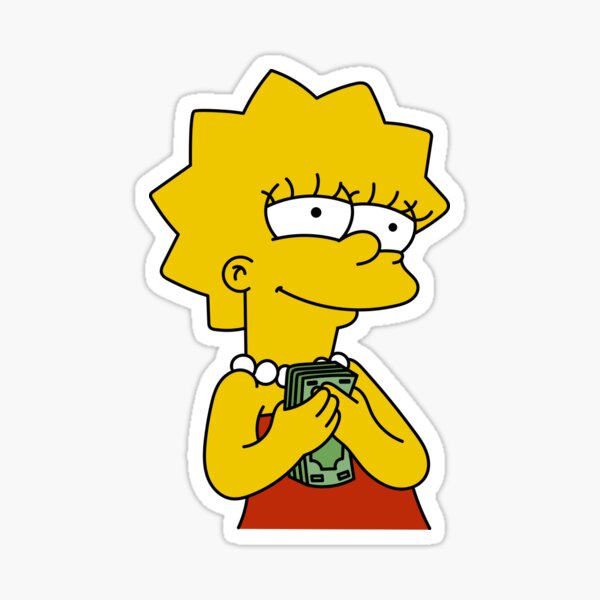 money lisa Sticker