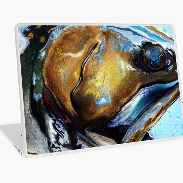 Vista previa del artículo con la obra «Pintura de la cabeza de la trucha de arroyo de los arroyos de montaña», diseñado y vendido por fishweardesigns.
