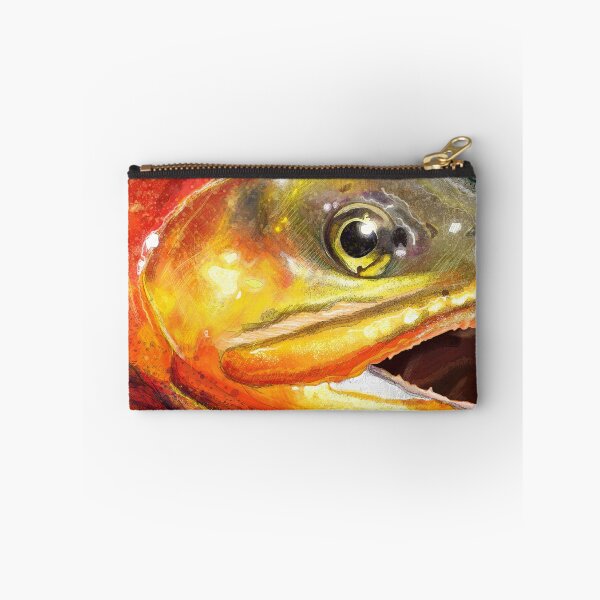 Item preview, Golden Trout Head Painting designed and sold by fishweardesigns.