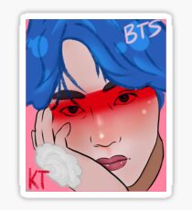 Pegatina Taehyung azul
