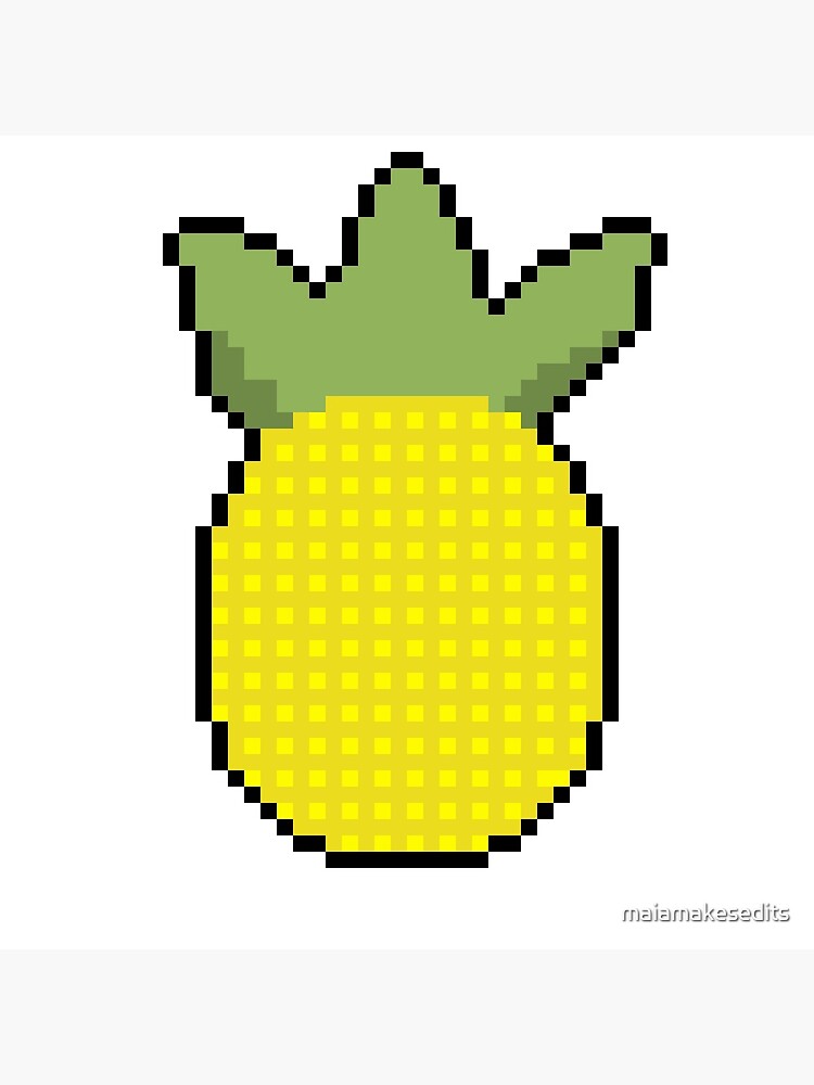 Pineapple Pixel Art! Photographic Print