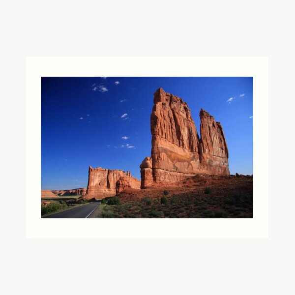 The Horses In The Rock Art Print