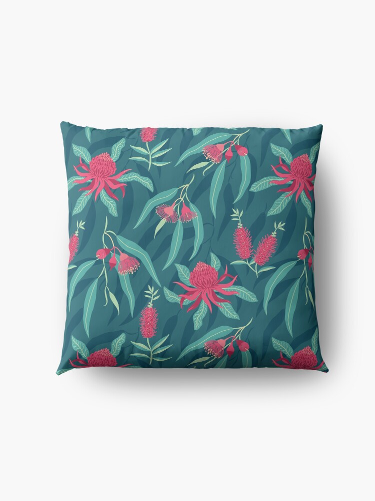 Alternate view of Australian Flora Floor Pillow