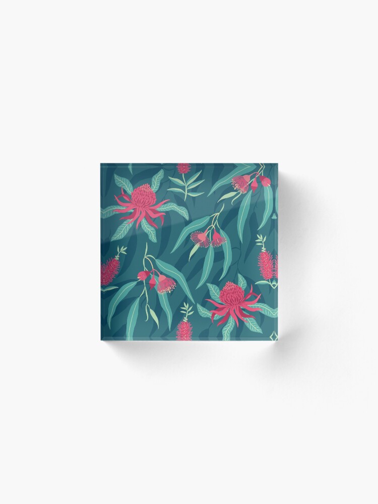 Alternate view of Australian Flora Acrylic Block