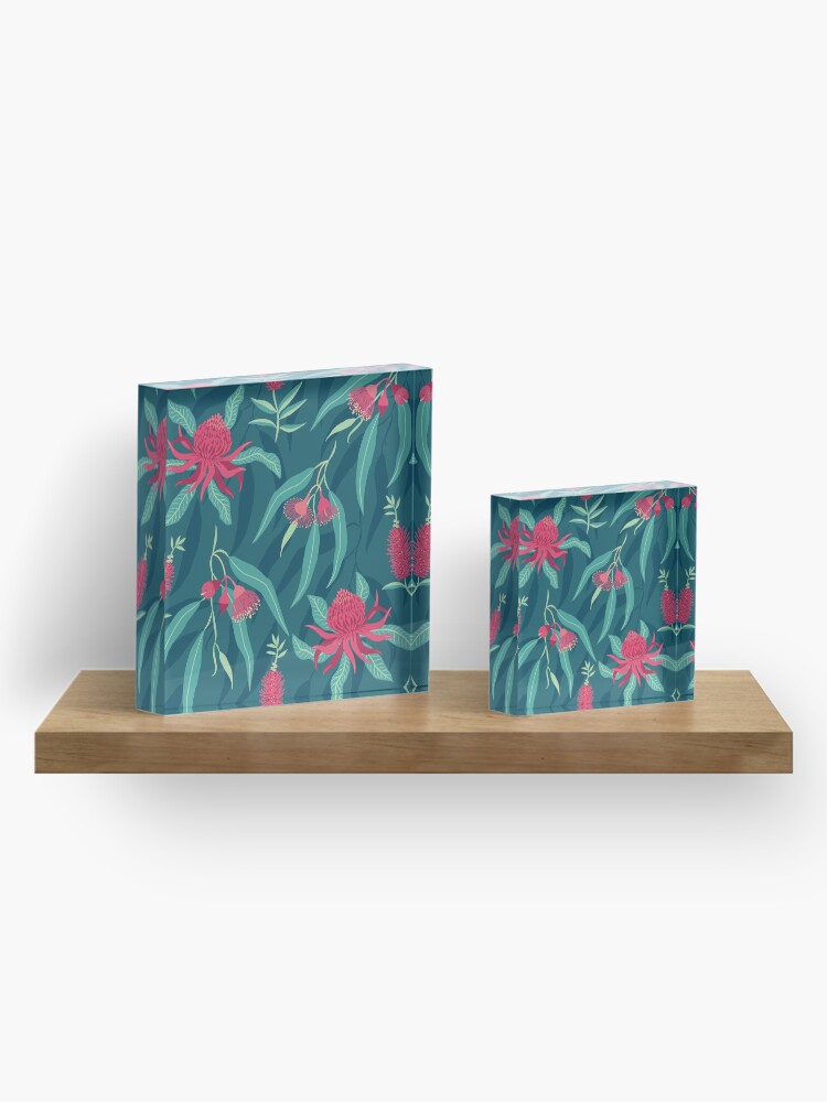 Alternate view of Australian Flora Acrylic Block
