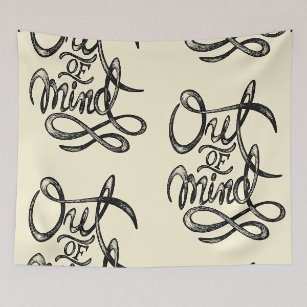 Item preview, Out of mind - hand drawn quote designed and sold by NONUMMYdesign.