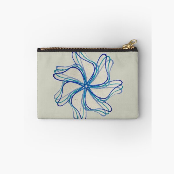 Item preview, Spirograph Shades of Blue Pinwheel Pattern designed and sold by TravellingAlle.