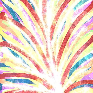 Artwork thumbnail, The Fountain - Striped Abstract Drawn Digital Art by OneDayArt