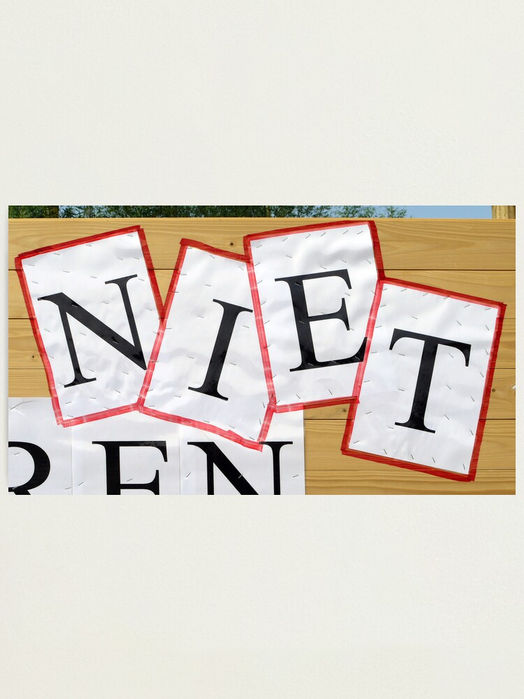 Alternate view of NIETjes Photographic Print