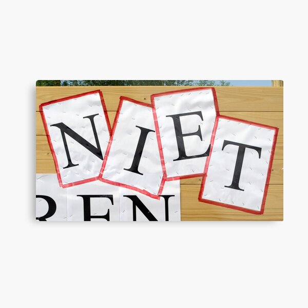 NIETjes Metal Print