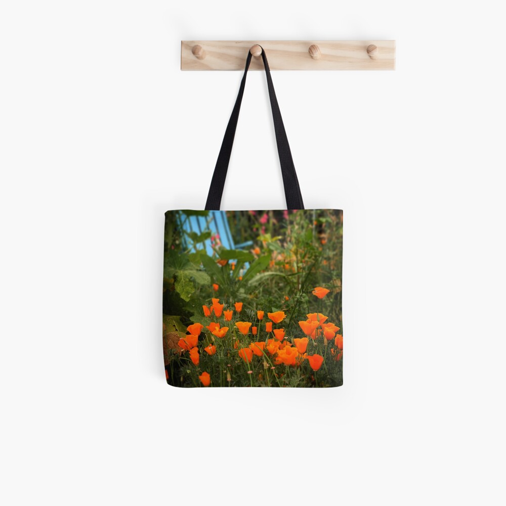 California Poppies In The Garden Tote Bag